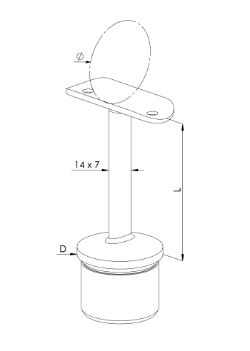 Blade Stem Connectors - Model 0150 CAD Drawing